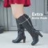 Kniehohe Stiefel für Damen I Hoch Chunky Absatz für alle Jahreszeiten und Anlässe